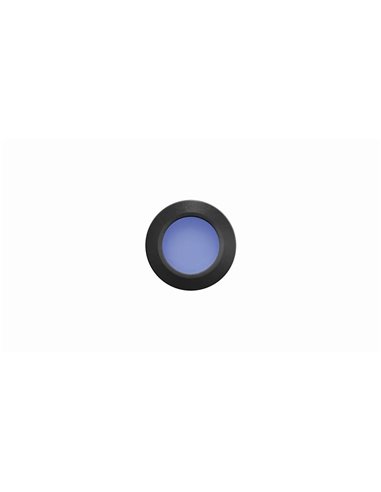 LED de embutir no piso STEP BLUE sinalização preto/aço/branco IP67 com luz azul