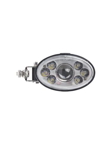 Farol dianteiro oval de LED com farol baixo aprovado R112 e suporte lateral New Holland Case IH Styer | LeonLeds