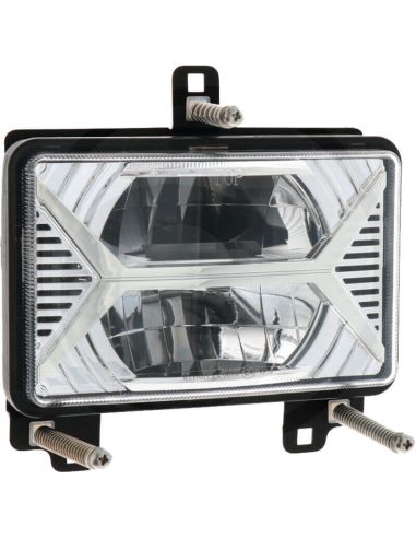 Faro LED rectangular Delantero con Luz de Cruce y Luz de Carretera Homologado Valtra 16,7Cm x 10,7Cm