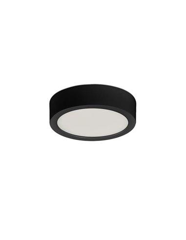 Plafón LED KORE 9cm Negro Texturado, 6W 3000K-420lm/ 4000K-420lm