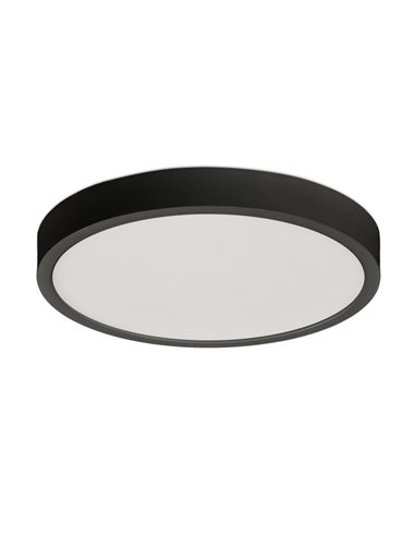 Plafón de Techo LED KORE 19cm Negro Texturado, 18W 3000K-1450lm / 4000K-1450lm