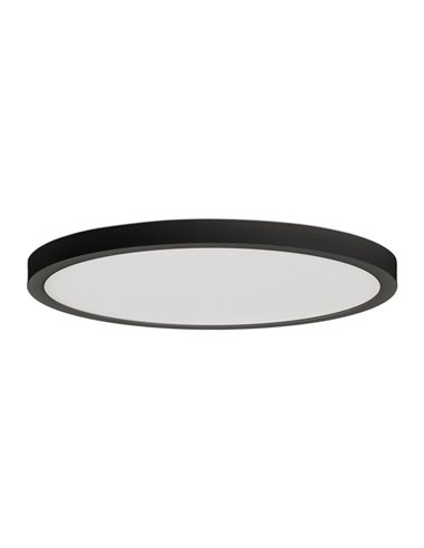 Plafón de Techo LED KORE 27cm Negro Texturado, 24W 3000K-1930lm / 4000K-1930lm