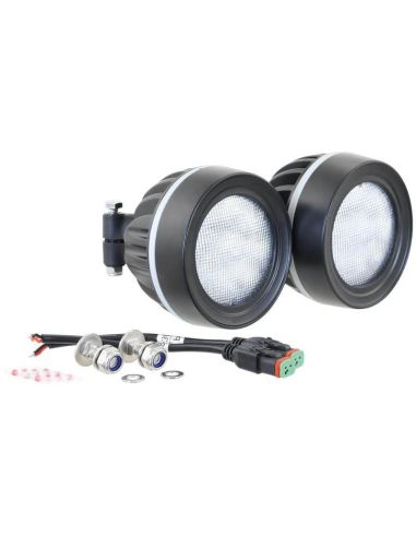 Faro de Trabajo LED Redondo 4950 Lúmenes, Clase 5, 10-30V, Pack de 2 Unidades para Fendt VARIO