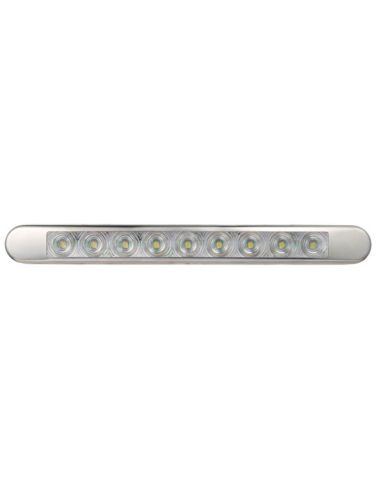 Barra LED Marcha Atrás con marco cromado Homologada 12V-24V Para Caravana, Autobús...