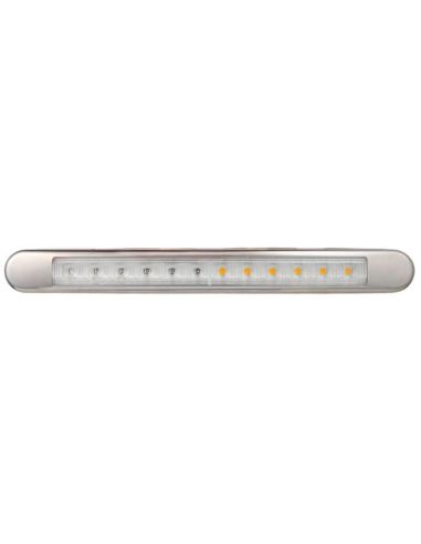 Barra LED Traseira 3 Funções com moldura cromada Posição 12V-24V Aprovada, Frenagem e Sinalização Lucidez