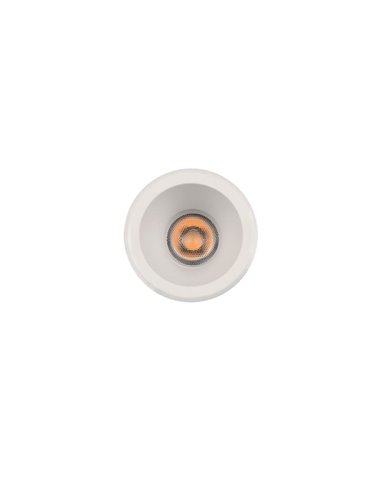 Downlight LED COB Empotrable MOVE Circular Ø6cm 5W blanco/negro texturado, 2700K 380lm/3000K 415lm, IP44/IP20