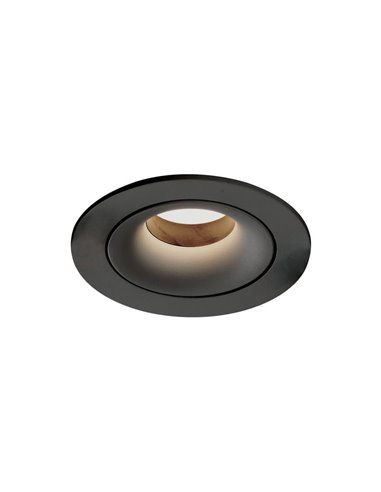 MUSCA Anel Embutido Ø10cm Texturizado Preto, para lâmpada LED GU10 8W, CL.II