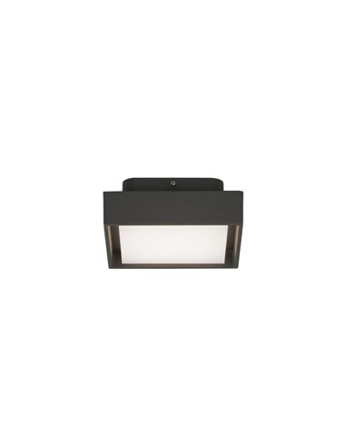 Plafón exterior LED NEXUS 15cm Antracita Texturado, 10W 3000K 630lm, IP65