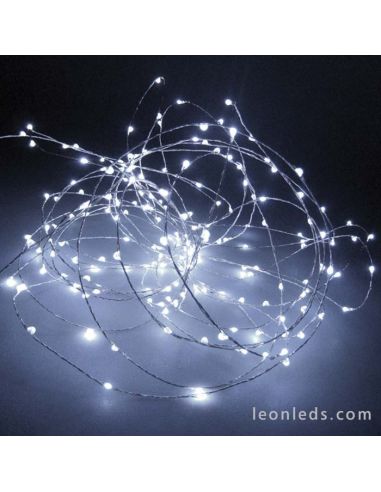 Fil Guirlande 100 Leds Lumière Blanche -10Mètres- Usage Intérieur | leonleds