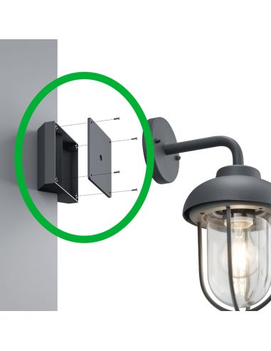 Adaptador para montagem do aplique ECKBEFESTIGUNG CORNER - Aplique não incluído - IP44