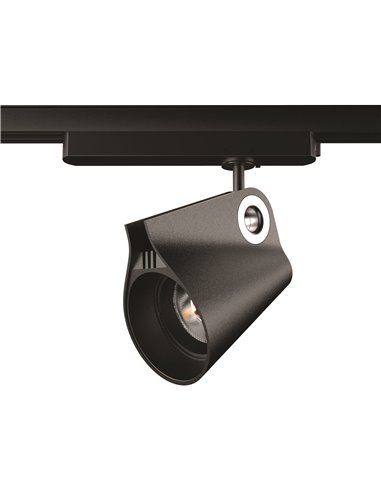 Spot LED orientable sur rail en saillie 35W 3000K IPSILON noir 3000K 3500Lm/4000K 3850Lm