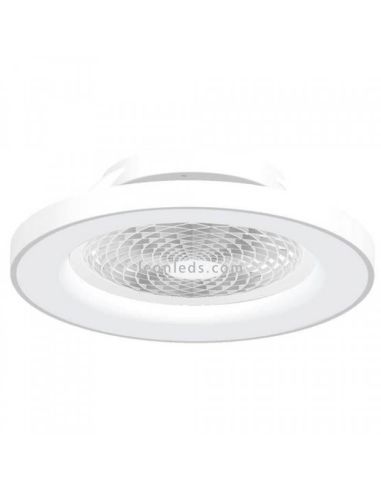 Tibet Mantra Fan - Ventilateur de plafond LED blanc avec contrôle intelligent et design moderne