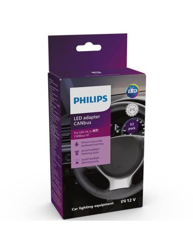 Adaptador CANbus Philips para LED [≈H7] - Solução avançada 3 em 1 2 unidades 18952X2