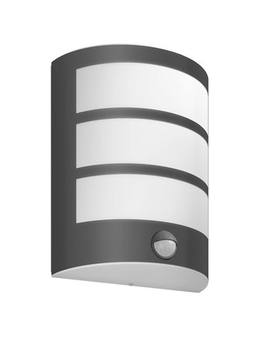 Applique d'extérieur LED avec détecteur de mouvement PYTHON 6W 2700K, anthracite, étanche