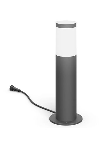 Farol LED externo para caminhos UTRECHT 6 W antracite Baixa tensão à prova d'água 2700K/4000K