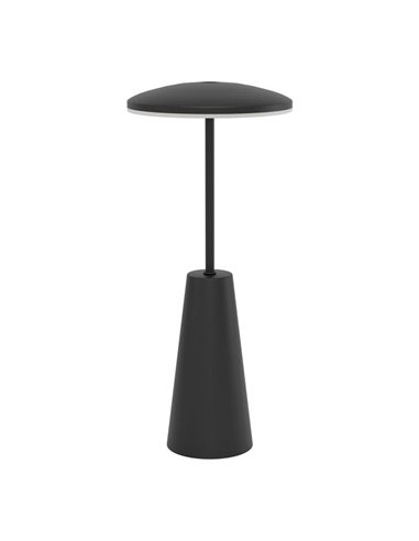 Candeeiro de mesa exterior LED recarregável PICCOLA preto 2400K-3000K-4000K, IP54