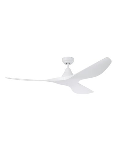 Ventilateur de plafond DC intérieur blanc PORTSEA sans lumière Ø130cm