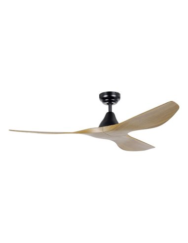 Ventilateur de plafond PORTSEA bois DC sans lumière Ø130cm pour intérieur