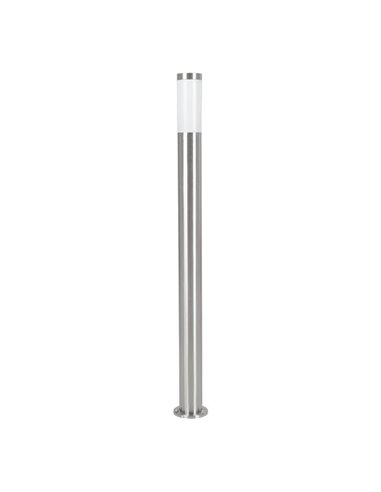 Baliza alta de exterior HELSINKI de acero inoxidable 1100mm altura Ø75mm E27 IP65