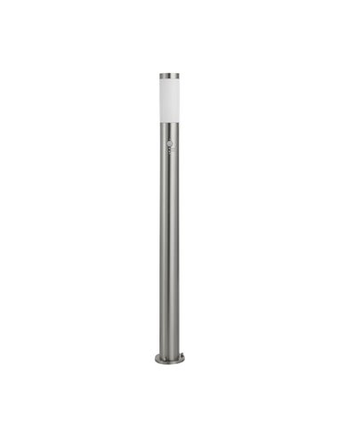 Farol alto externo com sensor de movimento HELSINKI aço inoxidável 1100mm altura Ø75mm E27 IP65