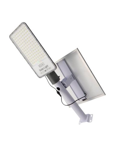 Lampadaire LED solaire 300W pour éclairage public avec capteur crépusculaire et télécommande IP65