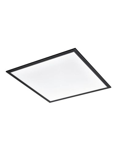 Plafón LED cuadrado negro 60x60 4000K 4.700Lm IP20 Salobrena 1 33W Instalación en Superficie 900819 Eglo