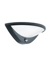 Candeeiro de parede exterior LED semicircular antracite BELCREDA com sensor de movimento