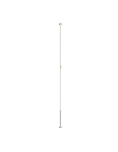 Candeeiro de pé LED VERTICAL para sala (do chão ao tecto 230-260cm) 36W regulável 3000K 2160 Lm Branco/Preto