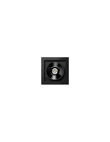 Downlight LED empotrable cuadrado BLACK FOSTER REC 1 FLOOD Dimmable PUSH 2700K/3000K/4000K Surtido Colores