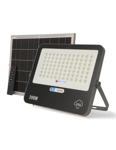 Proyector LED Solar de Alta Potencia 200W Milan con Control Remoto | IP65 Exterior