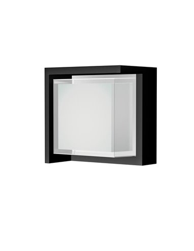 Aplique LED exterior cuadrado CREEK - 15W - CCT 2700K-3300K-4000K negro/blanco/corten