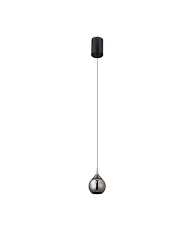 Lámpara LED Colgante en forma de gota DROP 7W 3000K Negro Perla