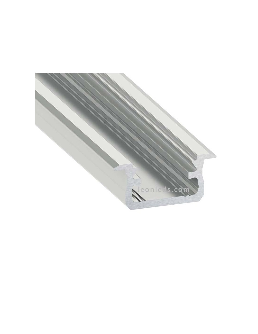 Perfil aluminio para Empotrar tira LED Modelo Tipo B