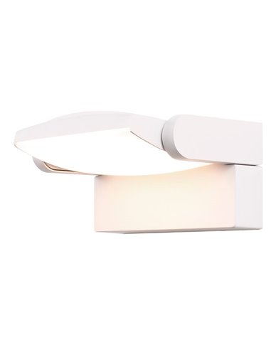 Aplique LED para exterior HOOD 12W 3000K branco/cinza escuro