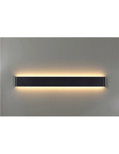 Aplique de pared LED EGEO negro 20W 2700K/3000K