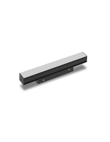 Module linéaire diffuseur LED sur rail magnétique MAGNETO noir 8W 2700K avec régulation TRIAC