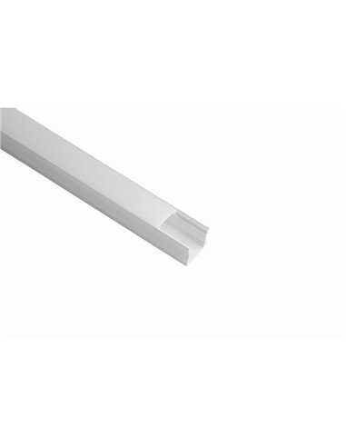 Profilé aluminium blanc 2000*17,1*15,3mm -BANDEAUX LED-