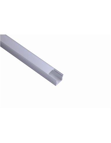 Profilé aluminium 2000*17,1*15,3mm -BANDEAUX LED-