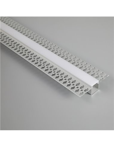 Perfil de Aluminio para empotrar en escayola/pladur 2000*56*15mm -TIRAS LED STRIPS-