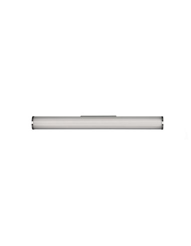 Applique salle de bain LED SARA, 60cm de long Opale/Chrome, 19W 1780lm, IP44, Kelvin 3000K-4000K avec interrupteur coulissant