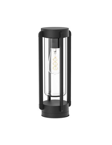 Farol externo texturizado antracite VEGA, E27 15W, IP65