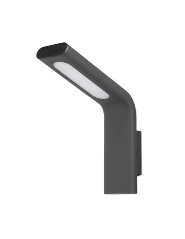 Applique murale d'extérieur LED texturée anthracite ZEN, 10W 3000K 720lm, IP65