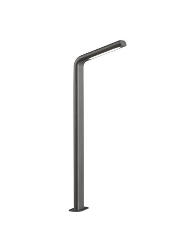 Balise d'extérieur texturée ZEN Anthracite, LED 10W 3000K 720lm, IP65 hauteur 59cm