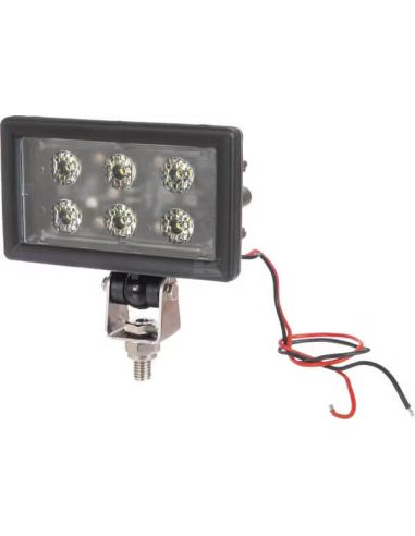 Faro LED de trabajo rectangular para John Deere y Case con conector H11 2.400Lm 30W | LeonLeds