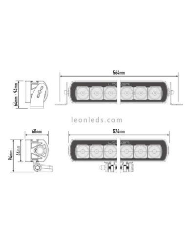 Lazer ST4 Évolution  Barre LED pour camions LeonLEDs