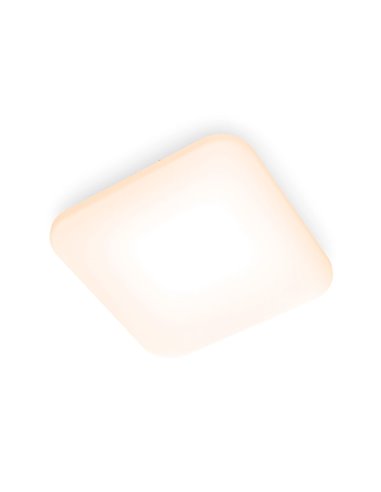 Plafonnier LED carré 17W blanc MAUVE 2700K/4000K