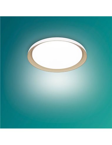 Plafón de techo LED PEBBLO blanco Ultra Efficient 10W, 2700K/4000K