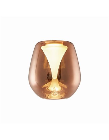 Accessoire boule de verre allongée pour Lampe à Suspension ANDROMEDA 4 Couleurs