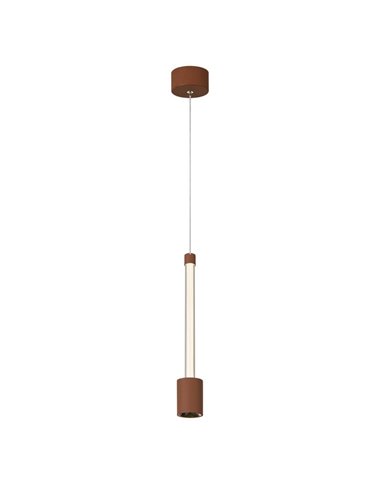 FUGAZ Candeeiro suspenso LED com iluminação vertical 7W 3000K 960Lm Camelo