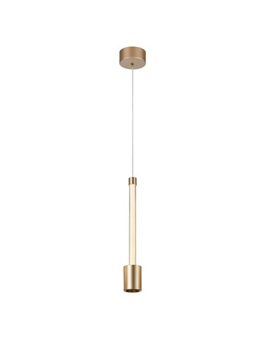 FUGAZ Candeeiro suspenso LED com iluminação vertical 7W 3000K 960Lm Ouro